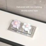 Cute Flower Toilet Pusher Nail Art Special Bathroom Flush Switch Button - Image 7