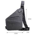 Sports Casual Men Crossbody Bag Large Capacity Multi-Pocket Single Shoulder Bag - Image 3