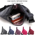 Sports Casual Men Crossbody Bag Large Capacity Multi-Pocket Single Shoulder Bag - Image 7