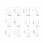 24pcs /Box Press On Nails Dark Star and Moon Series False Nails Mid-Length Ballet Nails - Image 6