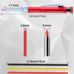 Metal Long Tip Deep Hole Woodworking Pencil Quick Dry Marker - Image 6