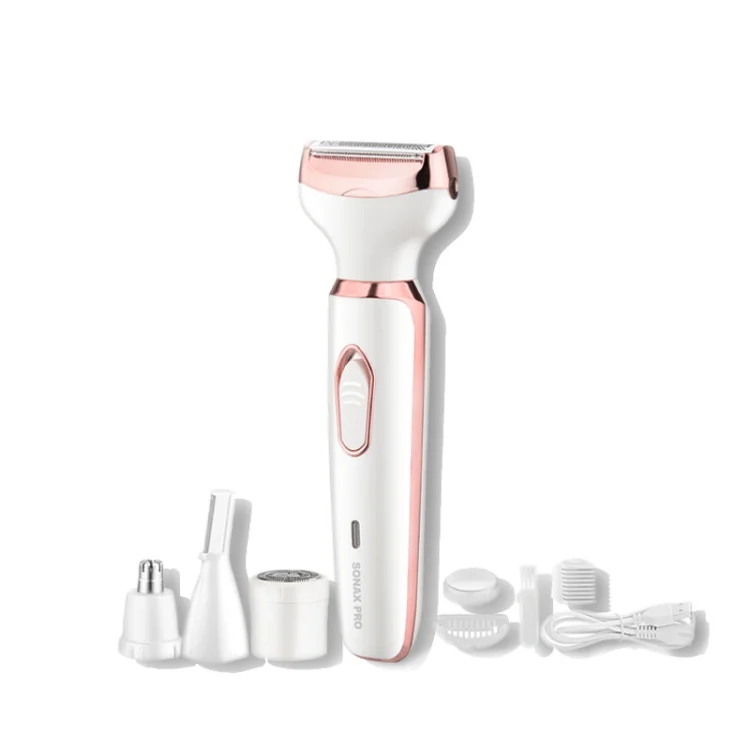SONAX PRO SN-8666 4-in-1 Ladies Shaving Washable Rechargeable Hair Removal Device