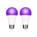 2pcs /Pack 9W E27 LED Purple Light UV Bulbs Ambient Light
