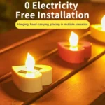 Solar Candle Light Outdoor Courtyard Villa Garden Waterproof Decoration Light - Image 5