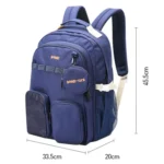 Bopai 68-01729 Large Capacity Canvas Lightweight and Breathable Student Schoolbag - Image 3