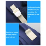 Bopai 68-01729 Large Capacity Canvas Lightweight and Breathable Student Schoolbag - Image 10