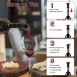 2-in-1 Red Wine Cacuum Stopper Wine Pourer Quick Sobering Device - Image 6