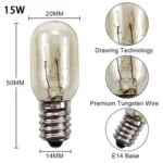 220V 15W E14 Screw Light Refrigerator Light Bulb Microwave Oven Sewing Machine Machine Bulb - Image 3
