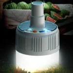 Rechargeable LED Solar Bulb Light Waterproof Night Market Stall Energy Saving Lamp - Image 2