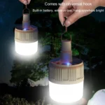Rechargeable LED Solar Bulb Light Waterproof Night Market Stall Energy Saving Lamp - Image 10