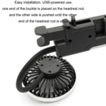 Car Double-head Hose Seat Fan with Light - Image 4