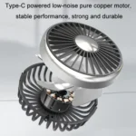 Car Double-head Hose Seat Fan with Light - Image 5