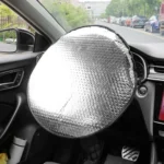 Car Steering Wheel Cooling Insulating Aluminum Foil Sunshade - Image 2
