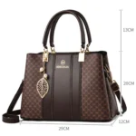 Spring Summer Lady Handbag Large Capacity Colorblocking Shoulder Crossbody Bag - Image 4