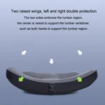 Office Sedentary Pillow Cushion Memory Foam Seat Lumbar Pillow - Image 12