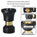Metal Garden Watering Car Wash High Flow Nozzle - Image 2
