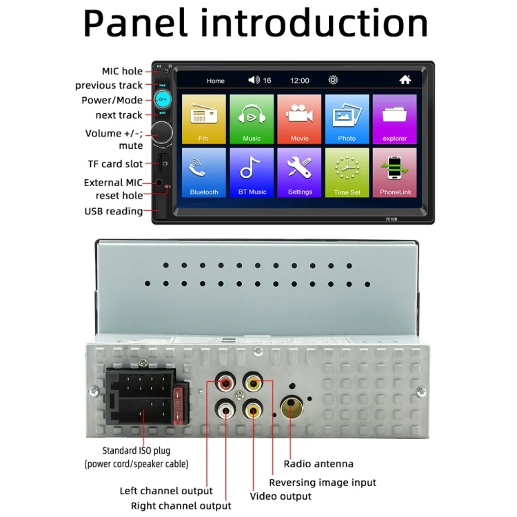 TBD06046239_3.webp Car Universal Touch Screen MP5 Player Rear View Portable Bluetooth Radio - Image 4