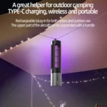 D9 Portable UV Anti Mosquito Lamp Rechargeable Mute Fly Trap with 3-speed Timing - Image 13
