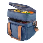 Double Layer Insulated Lunch Bag Large Capacity Food Cooler Bag with Shoulder Strap - Image 3