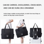 Foldable Travel Bag Shoulder Bag Airplane Suitcase For Camping Hiking - Image 5
