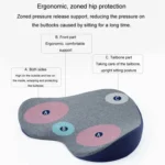 BEWALKER Memory Foam Office Seat Cushion Heart Shape Hip Chair Cushion - Image 5