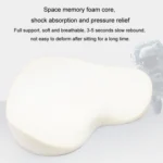 BEWALKER Memory Foam Office Seat Cushion Heart Shape Hip Chair Cushion - Image 7