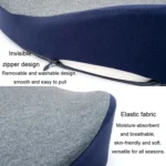 BEWALKER Memory Foam Office Seat Cushion Heart Shape Hip Chair Cushion - Image 8