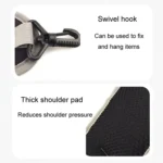 Double Shoulder Bag Waterproof Thickening Strap Outdoor Sports Camping Chain Pack Carrier - Image 4