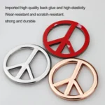 Car Anti-War Peace Sign Three-Dimensional Metal Stickers - Image 4