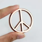 Car Anti-War Peace Sign Three-Dimensional Metal Stickers - Image 5