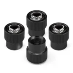 4pcs /Set Skeleton Car Tire Universal Aluminum Valve Cap - Image 4