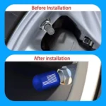 4pcs /Set Car Tire Capsule Aluminum Alloy Screw Dustproof Valves - Image 2