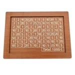 Wooden Money Box Piggy Bank With Counter Home Library Decoration