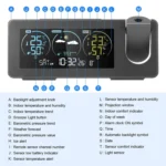 Perpetual Calendar Weather Forecast Color Screen Digital Display Projection Clock - Image 2