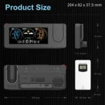Perpetual Calendar Weather Forecast Color Screen Digital Display Projection Clock - Image 5