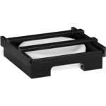 9-inch Paper Plate Dispenser Under Cabinet Bamboo Plates Holder Kitchen Storage Rack