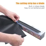 Non-Stick Freely Cuttable Grill Mat For Gas, Charcoal or Electric Grills - Image 4