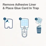 Plug-In Refillable Fly Trap For Flies, Moths, Gnats, And Other Flying Insects With 2 Glue Cards - Image 6