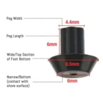 16pcs /Pack WB2K101 Rubber Feet for GE Kenmore Burner Grate Replaces WB02T10461 AP2622260 - Image 5