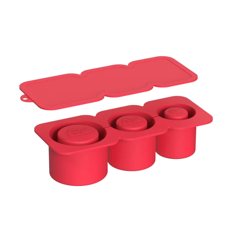 Silicone Ice Molds With Lid For Stanley Tumblers Cups Can Making 3 Hollow Cylinders