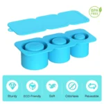 Silicone Ice Molds With Lid For Stanley Tumblers Cups Can Making 3 Hollow Cylinders - Image 4