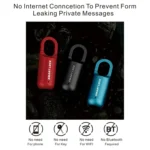 Smart USB Charging Bag Fingerprint Padlock Furniture Backpack Lock - Image 4