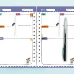 A5 Self-filling Undated Coil Planner Planning Notes Schedule - Image 5