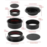 4 In 1 Hamburger Press Patty Maker Slider Stuffed Burgers Sandwich Cutter - Image 3