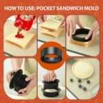 4 In 1 Hamburger Press Patty Maker Slider Stuffed Burgers Sandwich Cutter - Image 5