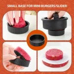 4 In 1 Hamburger Press Patty Maker Slider Stuffed Burgers Sandwich Cutter - Image 7