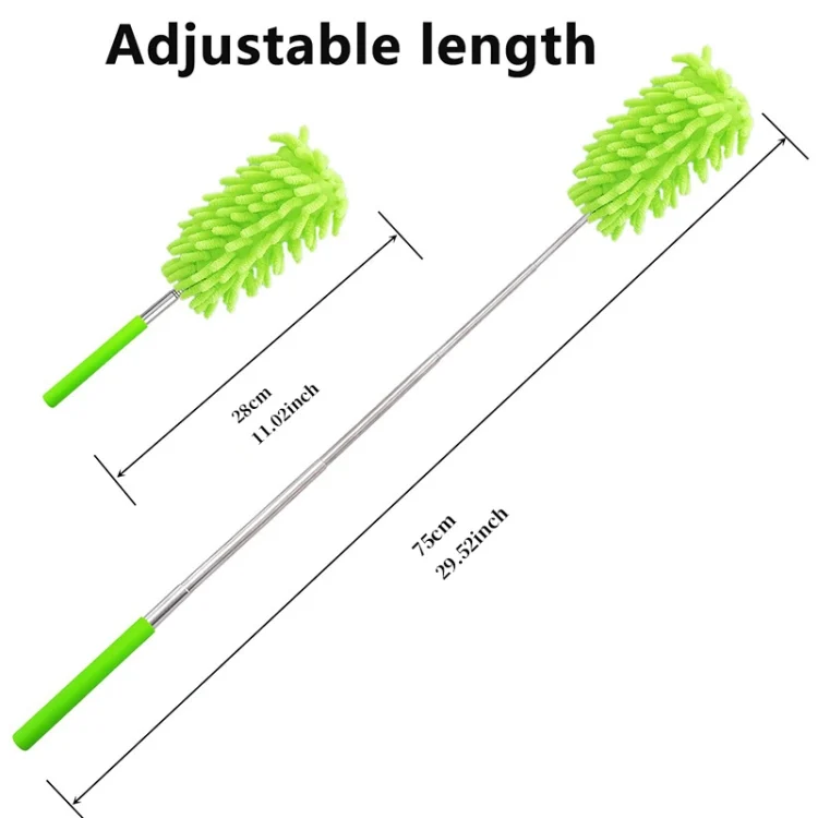 TBD06046512_B2.webp Household Telescopic Extended Stainless Steel Chenille Duster - Image 3