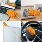 Household Telescopic Extended Stainless Steel Chenille Duster - Image 6