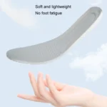 1pair High Elasticity Anti-Odor Breathable Sweat Absorbent Shock Absorbing Insoles - Image 2
