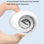 1pair High Elasticity Anti-Odor Breathable Sweat Absorbent Shock Absorbing Insoles - Image 5